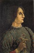 Piero pollaiolo Portrait of Galeazzo Maria Sforza oil painting reproduction